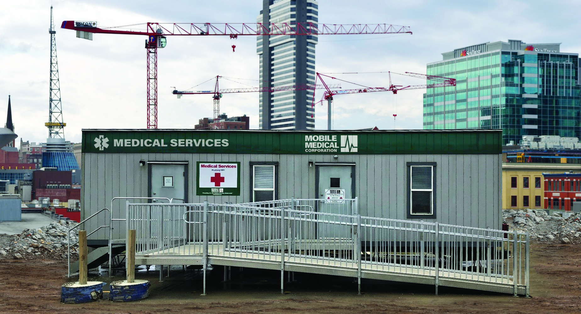 construction site first aid trailer