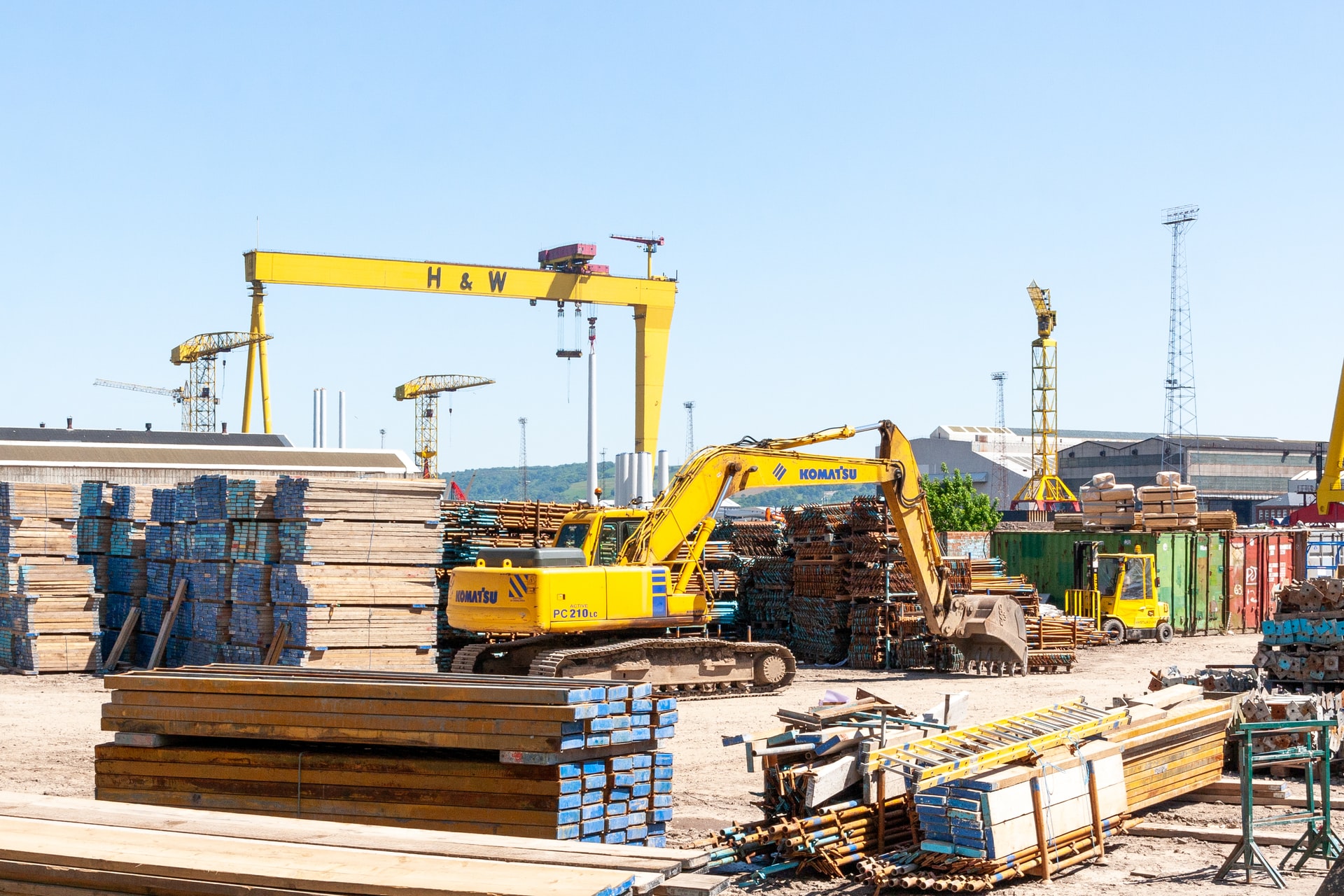 Military construction work being performed within occupational health and safety regulations